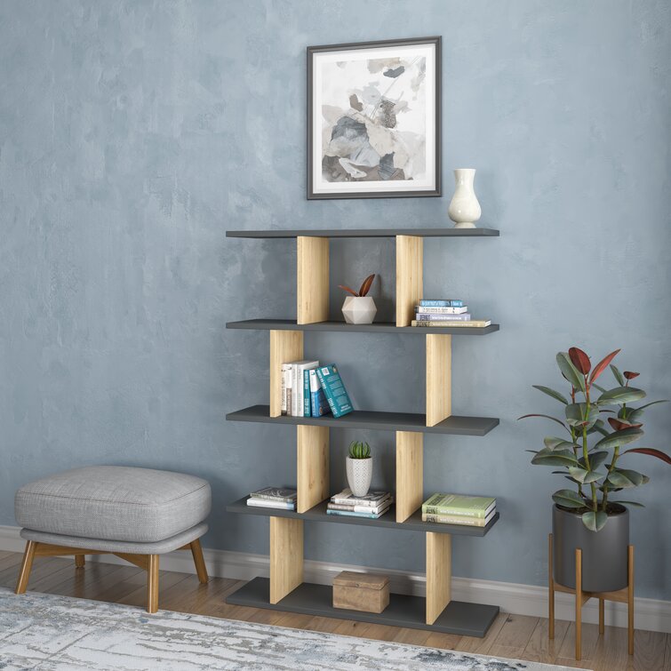 Andella 50.2" H x 35.43" W Geometric Bookcase