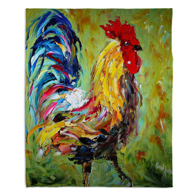 Couverture sherpa doux coq ii