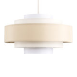 19cm H Linen Drum Pendant Shade ( Clip On )