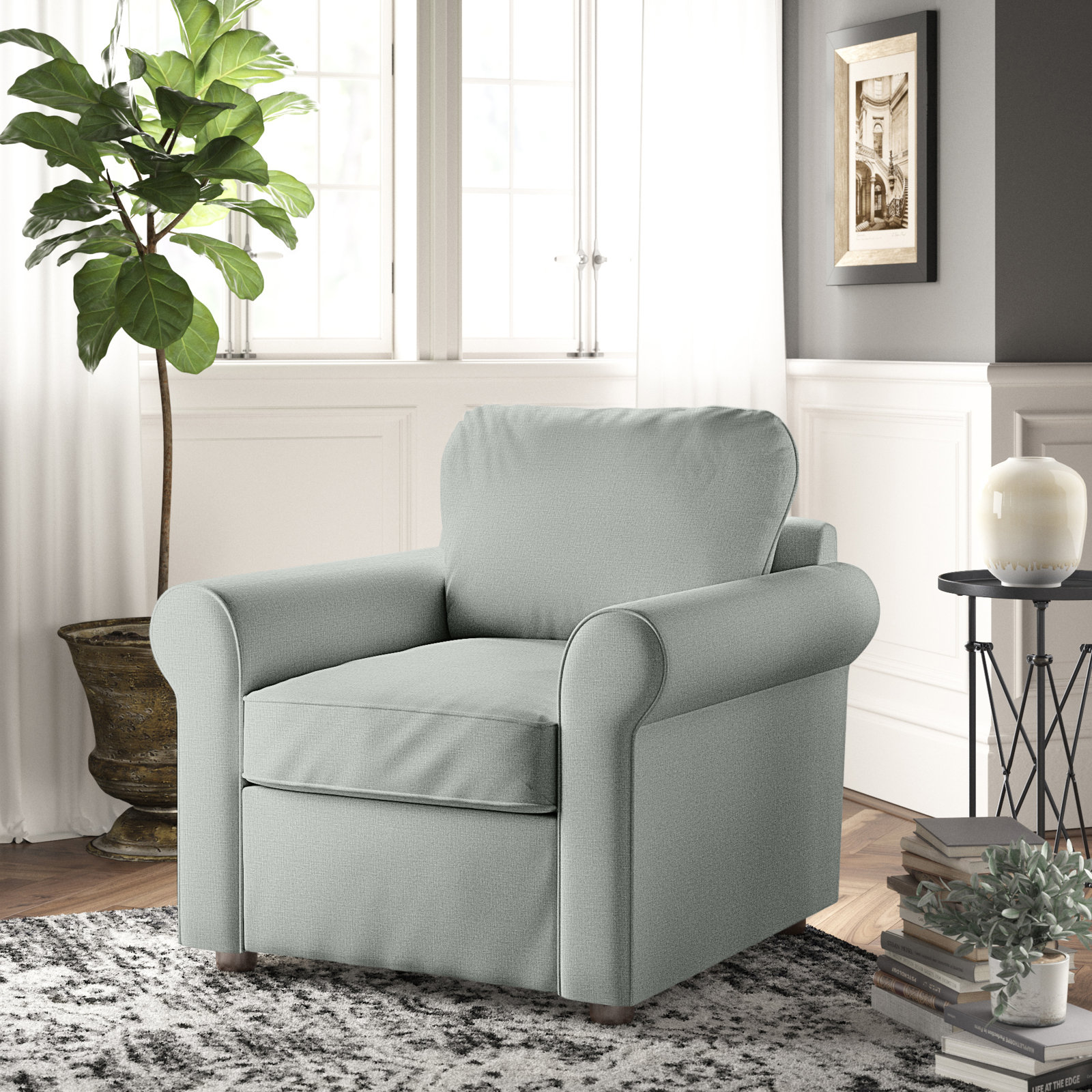 Warrington Armchair, Conversation Capri Basketweave