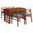 5-Piece 47.2'' Extendable Wood Square Dining Table Set-336994741-336994738