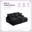 Ensemble de chaise longue double avec repose-pieds réversible Unarepos Corduroy-317808182