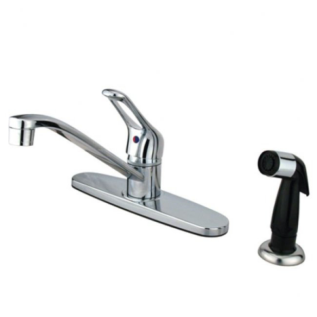 Distributeur d'eau chaude et froide avec jet latéral, Chrome poli, Side Spray
