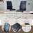 71" Dining Table Set, Modern Tempered Glass Top With PU Leather Chairs-116376076-116376072