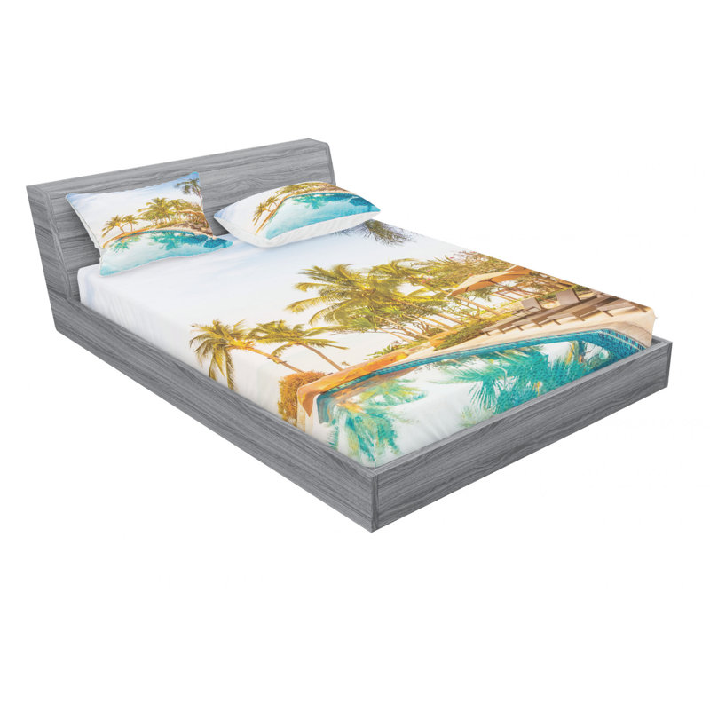 Microfiber Sheet Set, Queen Sheet Set with Fitted Sheet