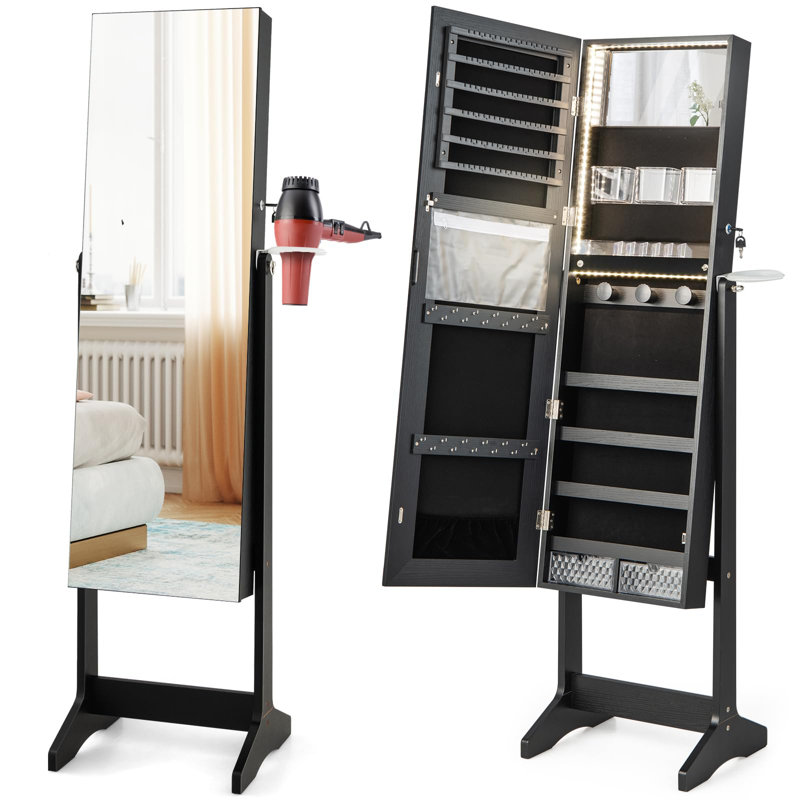 Caulin Jewelry Armoire, Black