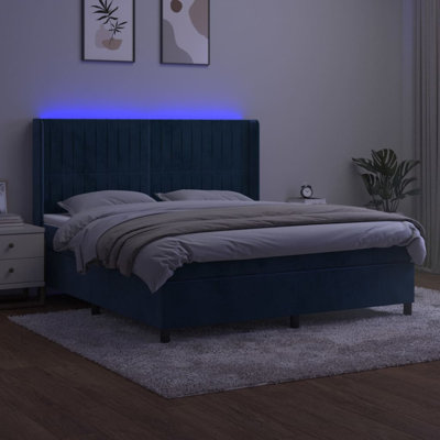 Keyan Velvet Bed with Mattress