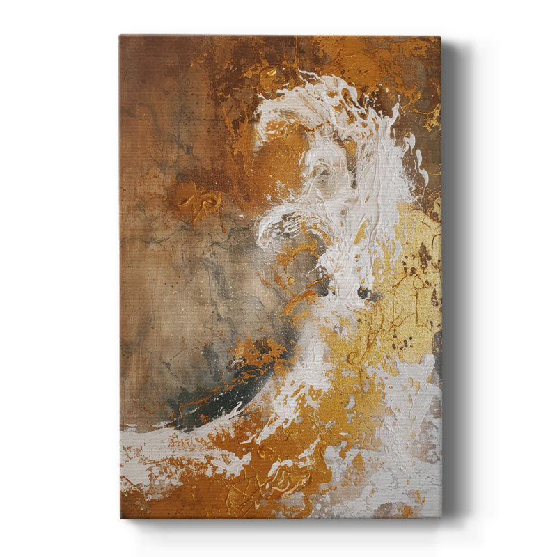 ABSTRACT Series CD XXIV - Cavas de galerie sur mesure, H 27 po x l 18 po