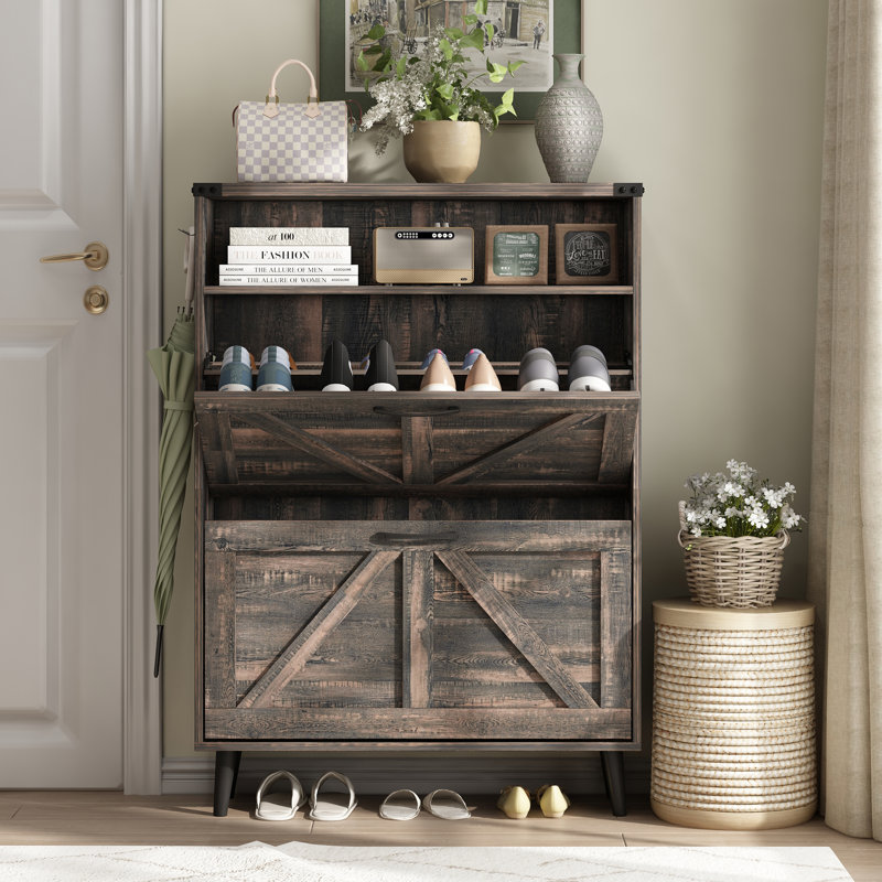 Armoire à chaussures, Chêne foncé