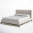 Estrela Upholstered Metal Wingback Bed-120689721-120689719