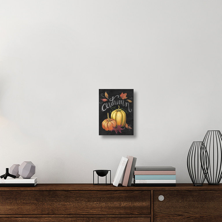 « automne harvest i gold pumpkin' », reproduction d’impression sur toile, H 16 po x l 12 po x P 1,5 po