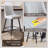 Bar Stools Set of 4,Counter Height Bar Stools with Back,Modern Faux Leather Kitchen Stools-899347617-899347630