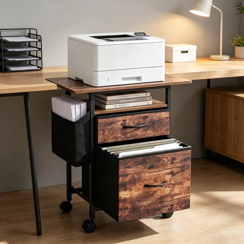 66.5cm H x 61cm W Printer Stand