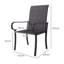 Ensemble de 4 chaises de salle à manger d'extérieur en osier Outsunny-336263916