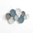 Multi-Color Distressed Plates 43.3-Inch Wide Abstract Metal Wall Decor