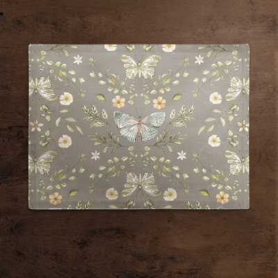 Tia Cotton Twill Floral Rectangle Placemat