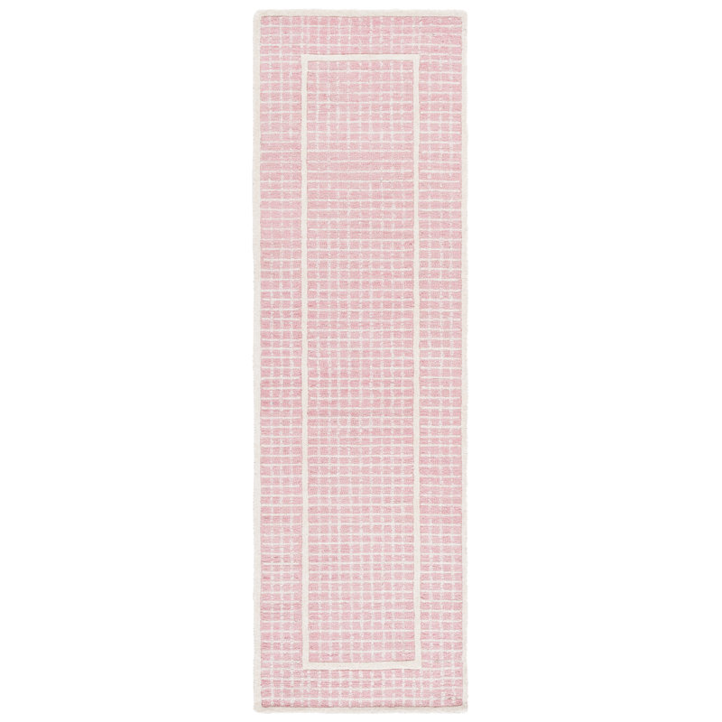 Pine 503 Hand Tufted Wool Pile Geometric Rug, Runner 2'3" x 8'