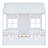 Wood House Bed With Twin Size Trundle,Wooden Daybed-1640626716
