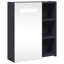 Adrianny W 52mm H Freestanding Framed Medicine Cabinet Mirror-525746883-525746881