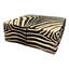 XL Square Zebra Ottoman