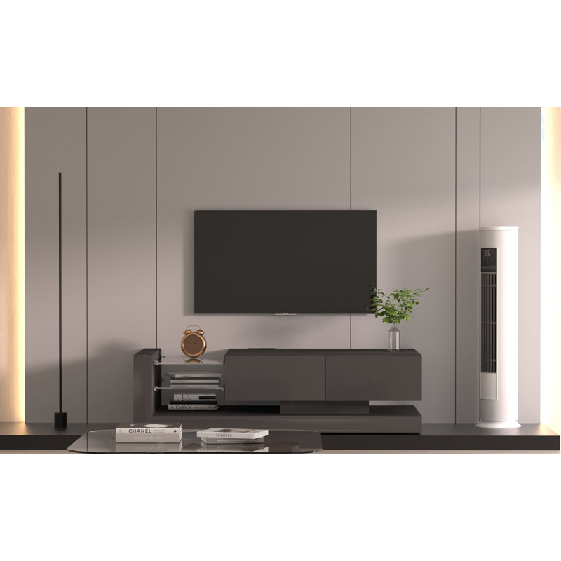 Full RGB Colour 31 Modes Changing Lights Remote RGB LED TV Stand, Black