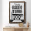 «Bath Time», art textuel sur toile-453051477-453051478