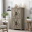 Buffet de rangement de 43,3 po de hauteur avec 4 portes, armoire de rangement pour vestibule en bois, garde-manger, pour la cuisine, la salle à manger et le salon-921323414