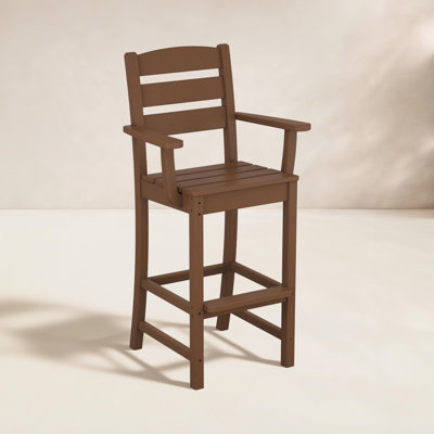 POLYWOOD® Lakeside Arm Patio Bar Stool