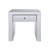 End Table, Mirrored & Faux Diamonds