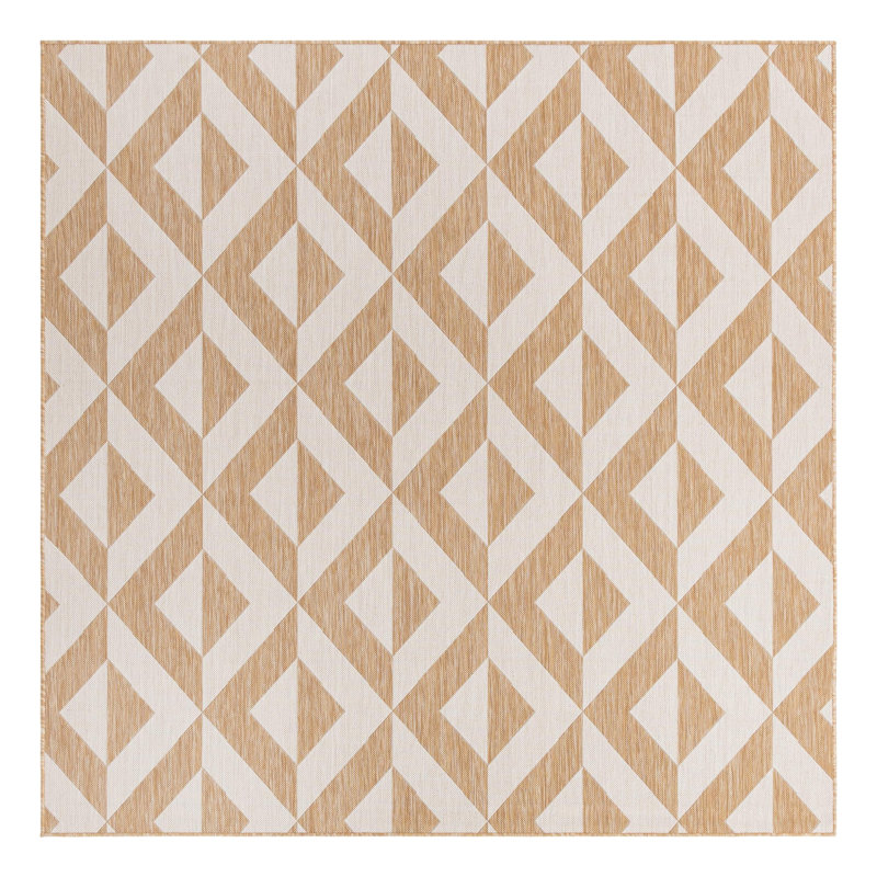 Tapis intérieur / extérieur Felisa Napa, Carré 7 pi 10 po