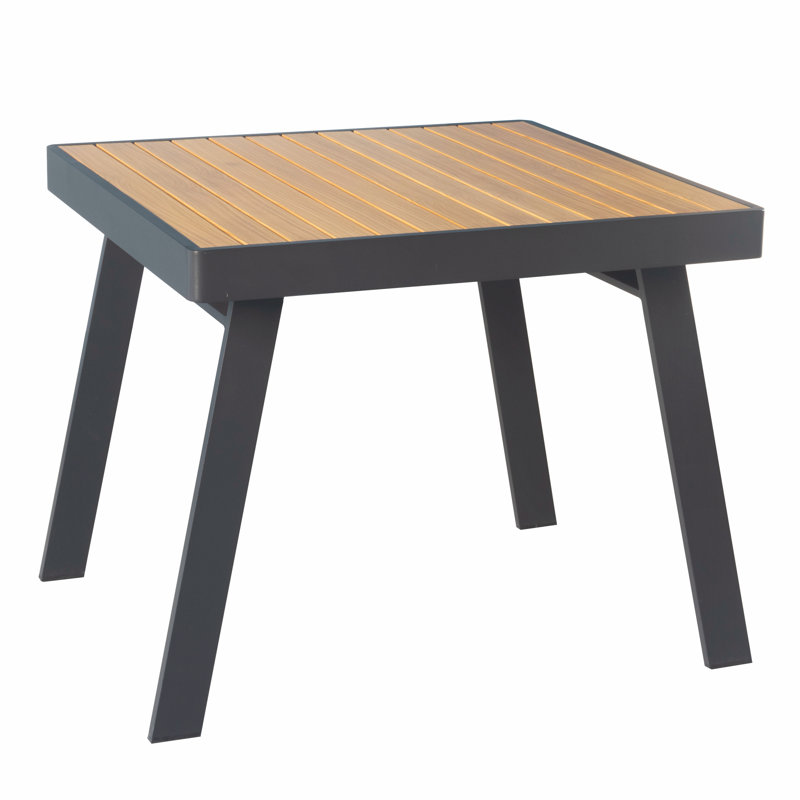 Nofi 4.0 Outdoor Dining Table With Teak Painting Tabletop, 2 - 4 Person Used