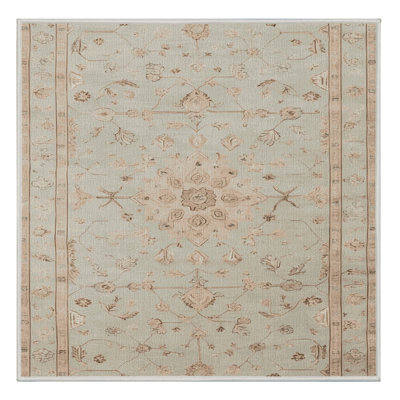 Tapis beige lavable à la machine Afyon