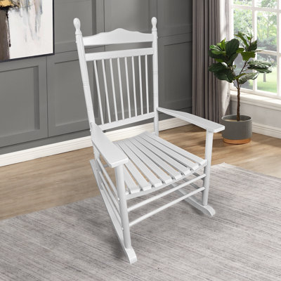 Outdoor Rocking Chair, BALCONY PORCH ADULT ROCKING CHAIR - WHITE