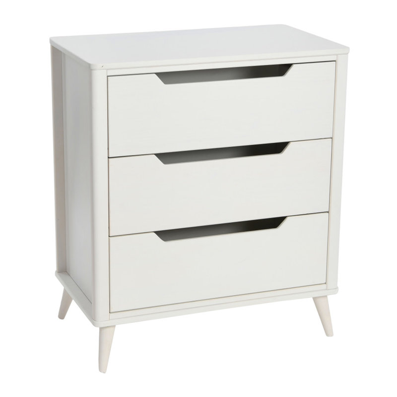 Commode 3 tiroirs Yume, Blanc
