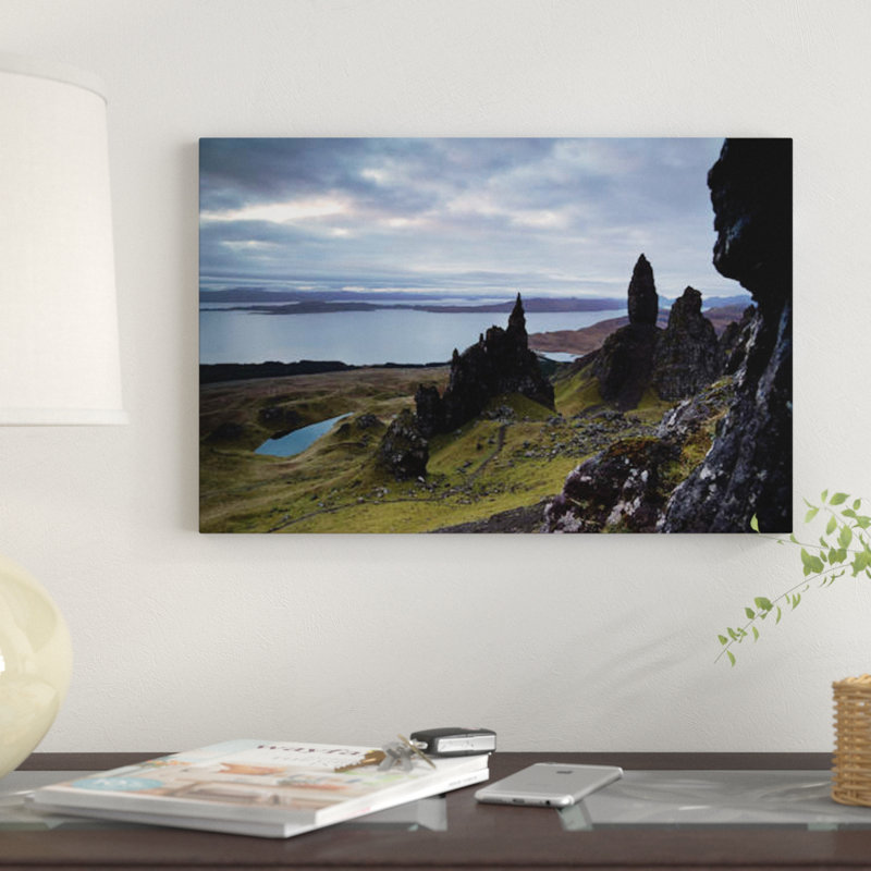 « old man of storer, écosse » par matteo colombo, impression sur toile, H 26 po x l 40 po x P 1,5 po, Toile tendue
