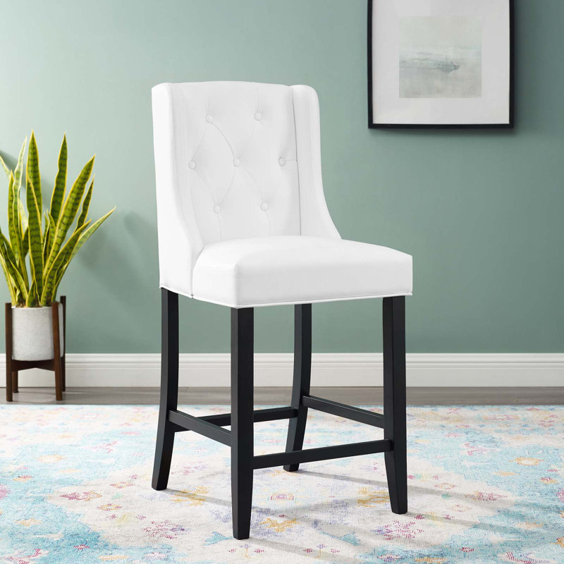 Tabouret Modway Baronet, Tabouret de comptoir (siège d'une hauteur de 26,5, Blanc