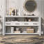Table console moderne pour salon avec 4 tiroirs et 2 tablettes-108747859