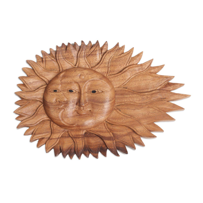 Panneau de soulagement lunaire en bois solaire