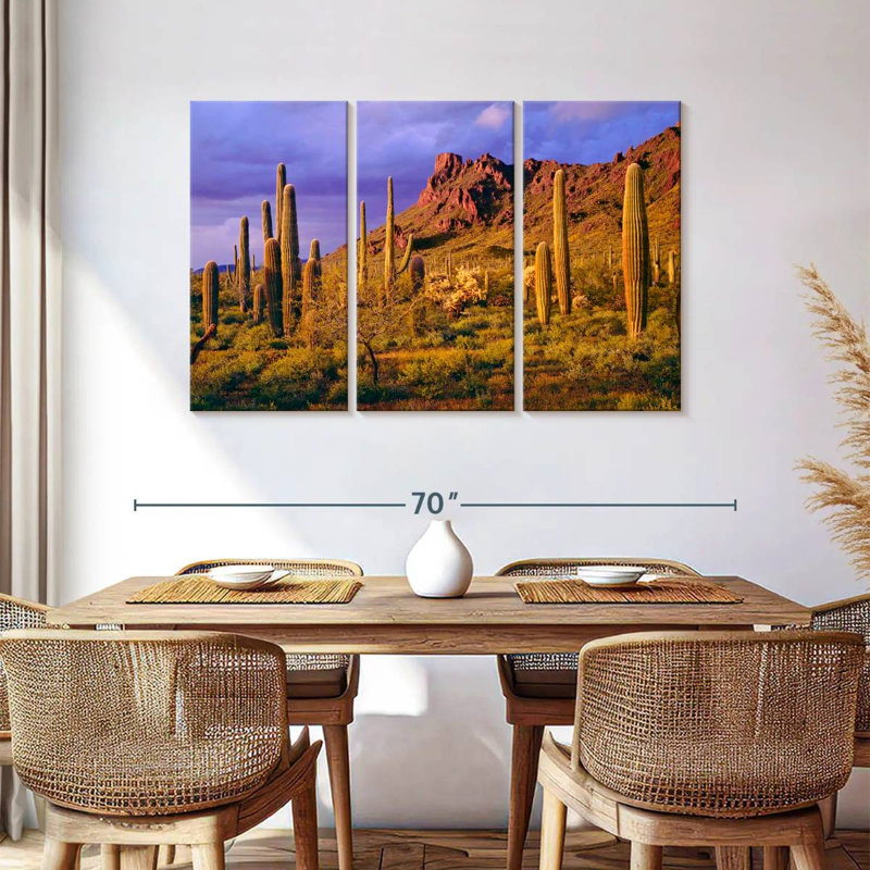 Harnek Arizona Cactus Plants, H 36 po x l 57 po