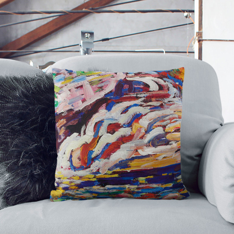 Square Cushion, 40cm W x 40cm D x 15cm D, Black