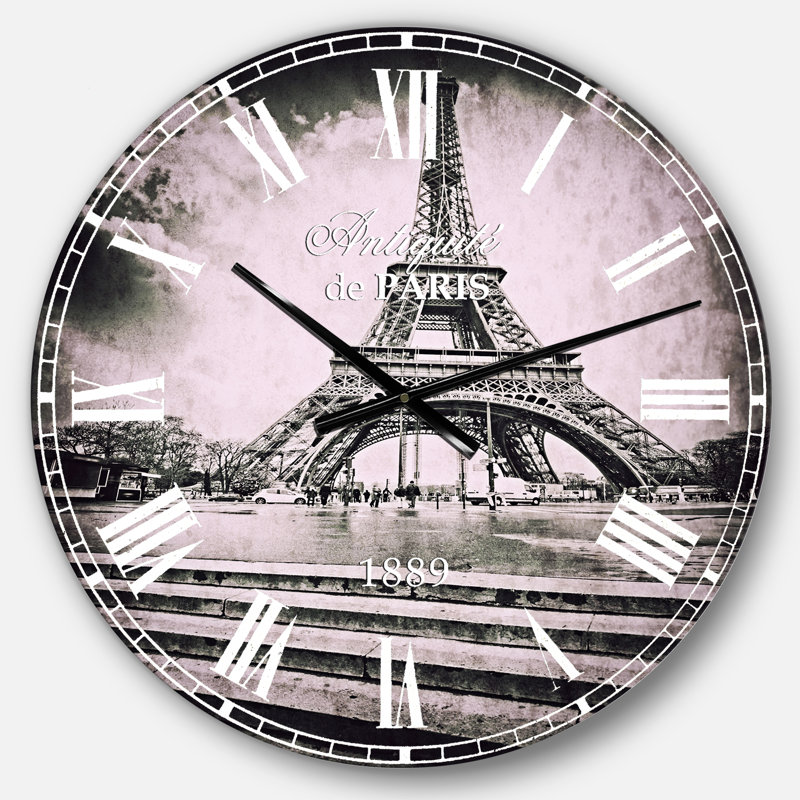 Horloge murale Paris Tour Eiffel, Moyen