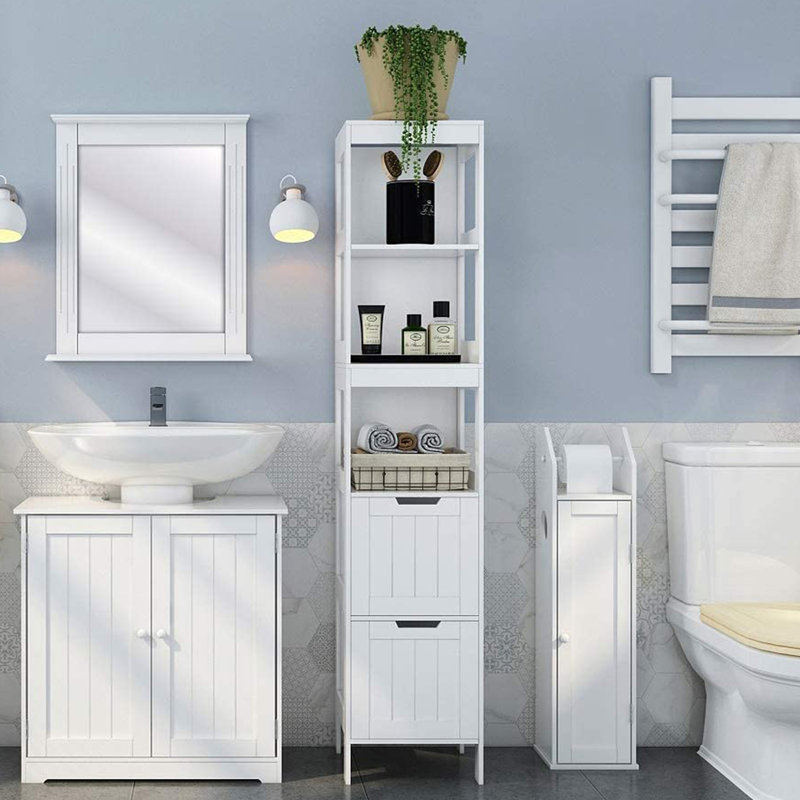 Lenn Freestanding Linen Cabinet
