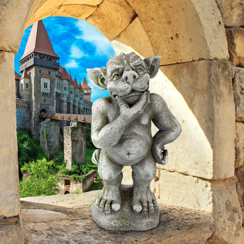 Plato the Ponderer Gargoyle Imp Statue