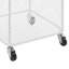 Metal mesh laundry storage cart, laundry basket with wheels-692651899