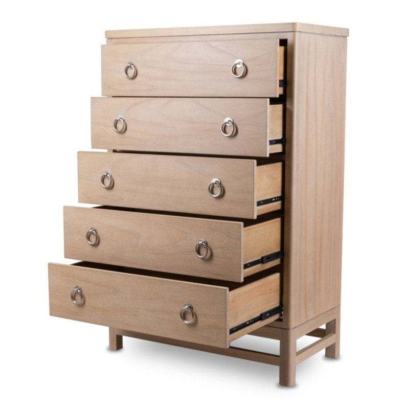 Commode 5 tiroirs Monterey - finition grès