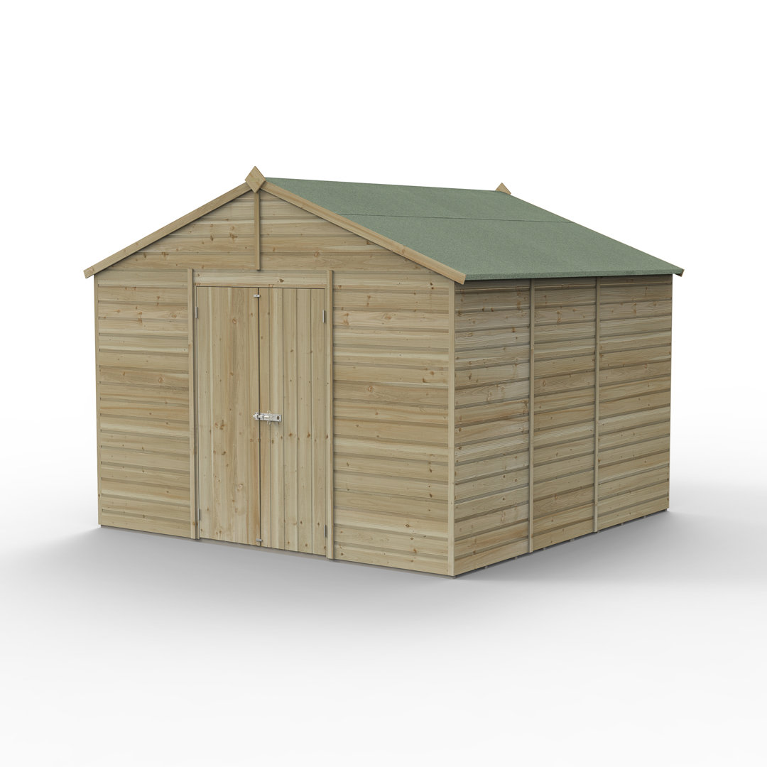 Beckwood 10x10 Pressure Treated Shiplap Apex Garden Shed