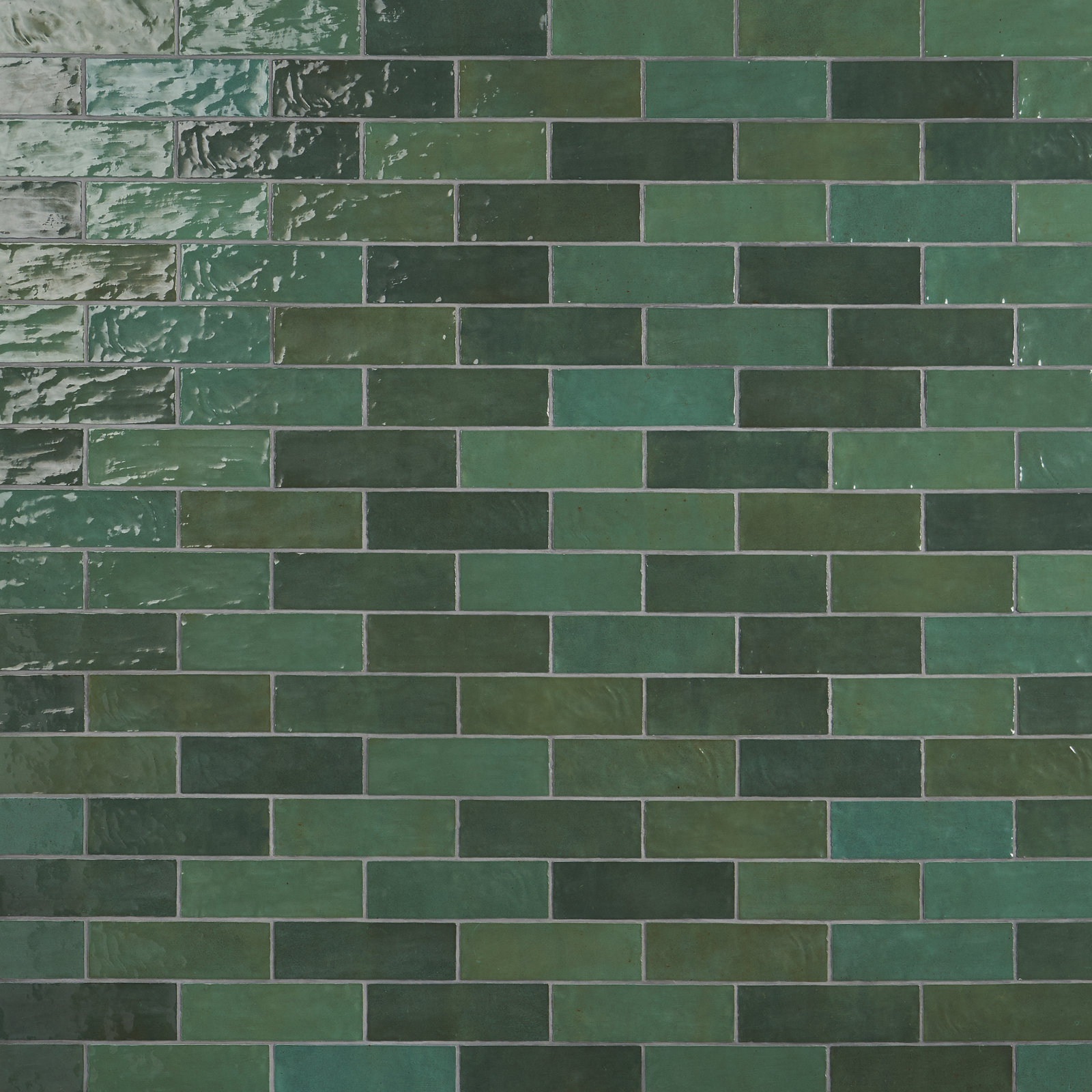 Karma 3 in. x 8 in. Glazed Ceramic Subway Wall Tile (38 pieces 5.38 Sq. Ft. / Case), Green