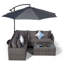 Yancey 5 Seater Rattan Corner Sofa Set-40476583