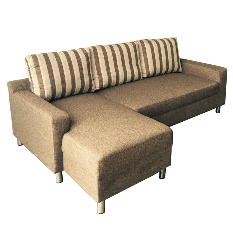 Justine Upholstered L-Shaped Sectional, Left Hand Facing