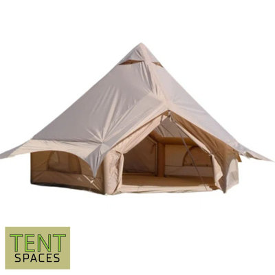 Tentspaces - Inflatable Tents for Camping | Glamping Tent | Blow Up Tent | Air Tents for Camping Adult | Lightweight | Durable | Quick Assembly | Includes Air Pump Pegs & Ropes | 5 Person (Rene 4400)